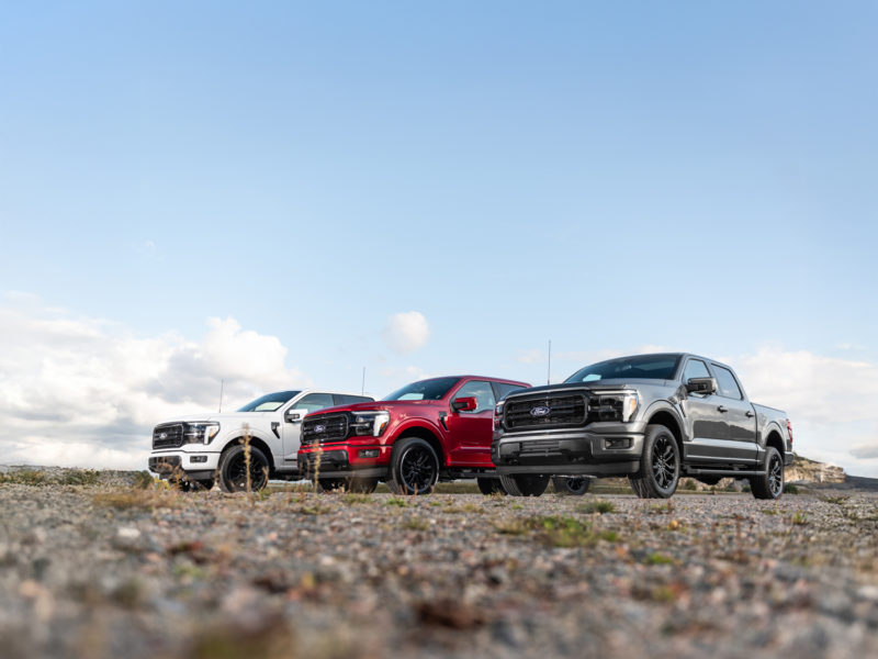 Ford F150 i olika färger.