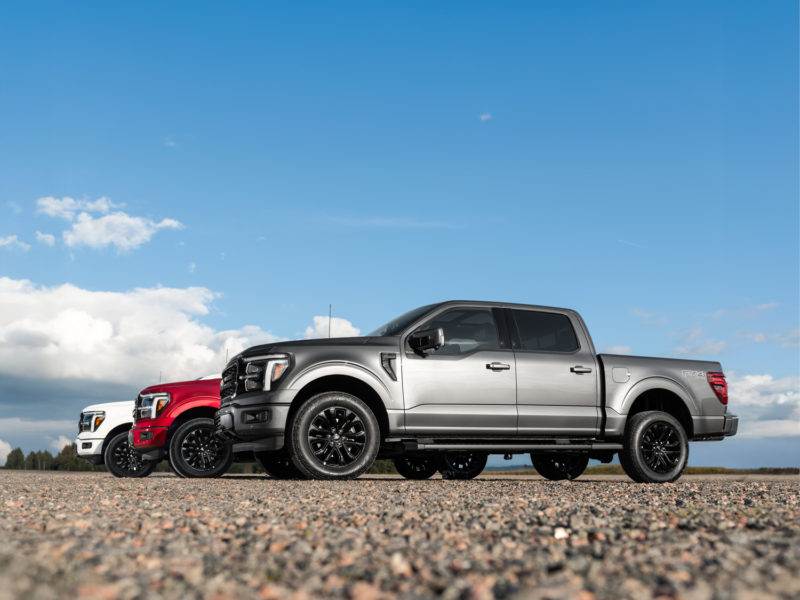 Ford F150 i olika färger.
