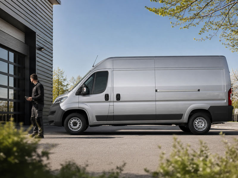 Peugeot Boxer stor transportbil hos Malmgren Bil i Munkedal nära Uddevalla i Bohuslän