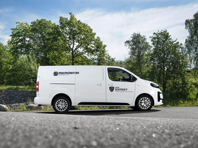 Peugeot Expert transportbil hos Malmgren Bil i Munkedal nära Uddevalla i Bohuslän